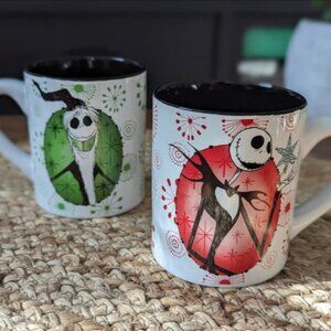 Tim Burton's The Nightmare Before Christmas Ceramic Coffee Mug Set NEW in Box